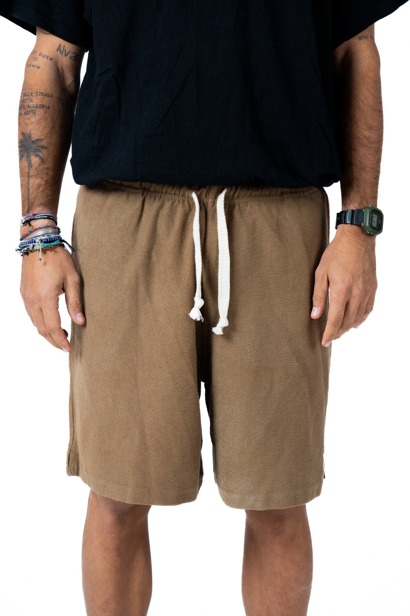 Short Cotone Reverse Sabbia