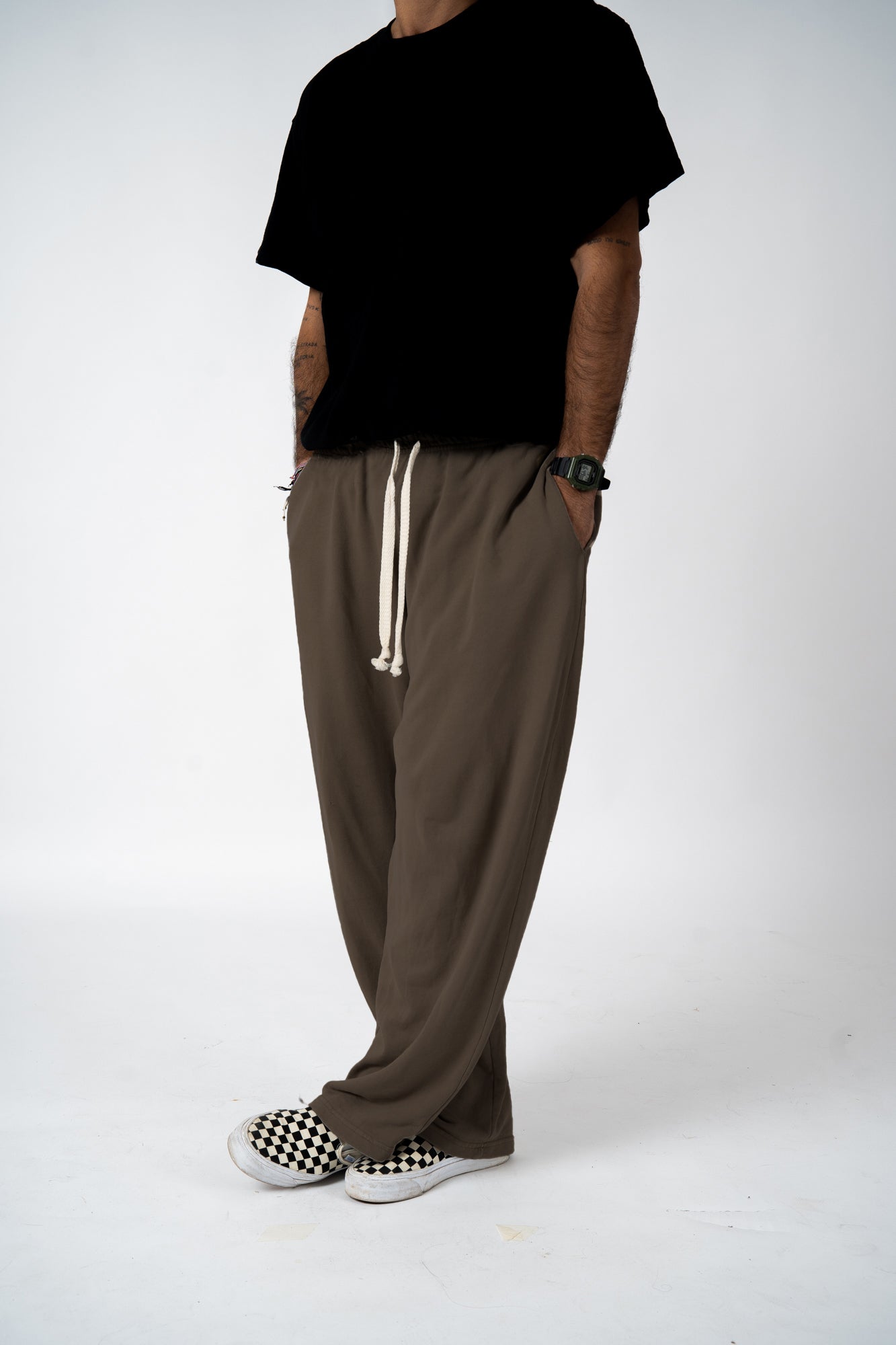 Jogger Relaxed Fit Marrone