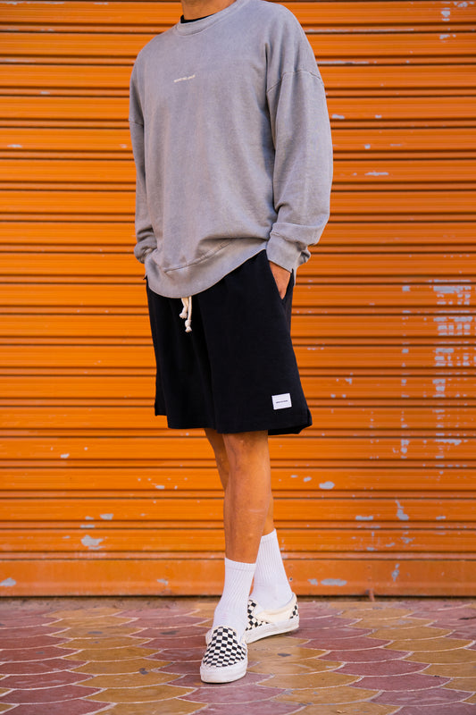 Short Cotone Reverse Nero - Mono No Aware Brand