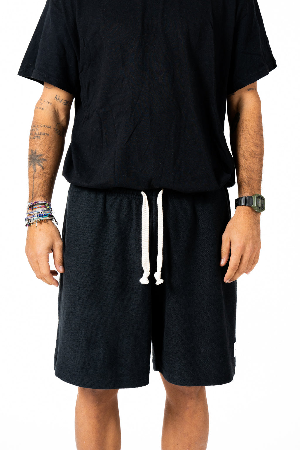 Short Cotone Reverse Nero