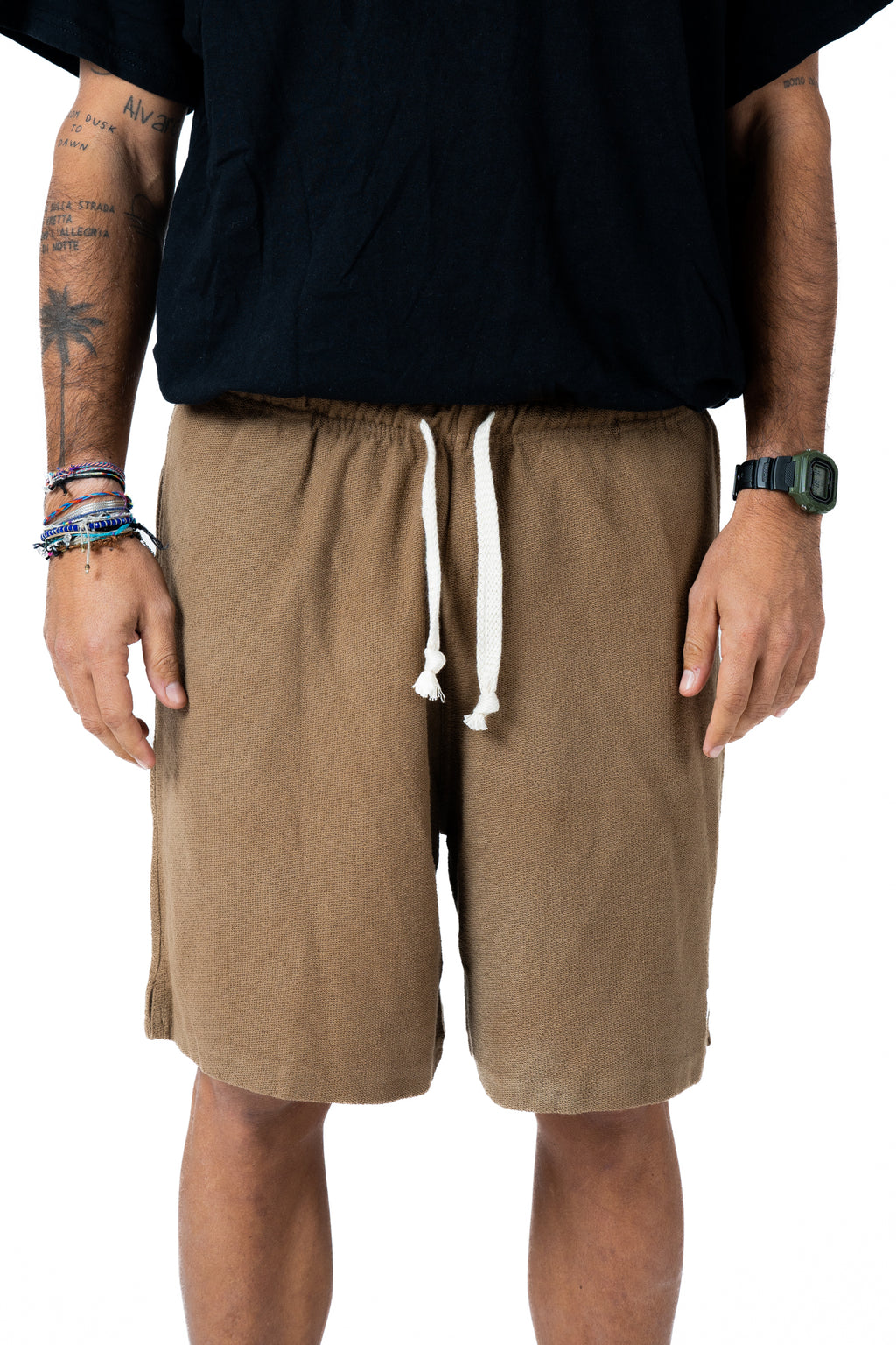 Short Cotone Reverse Sabbia