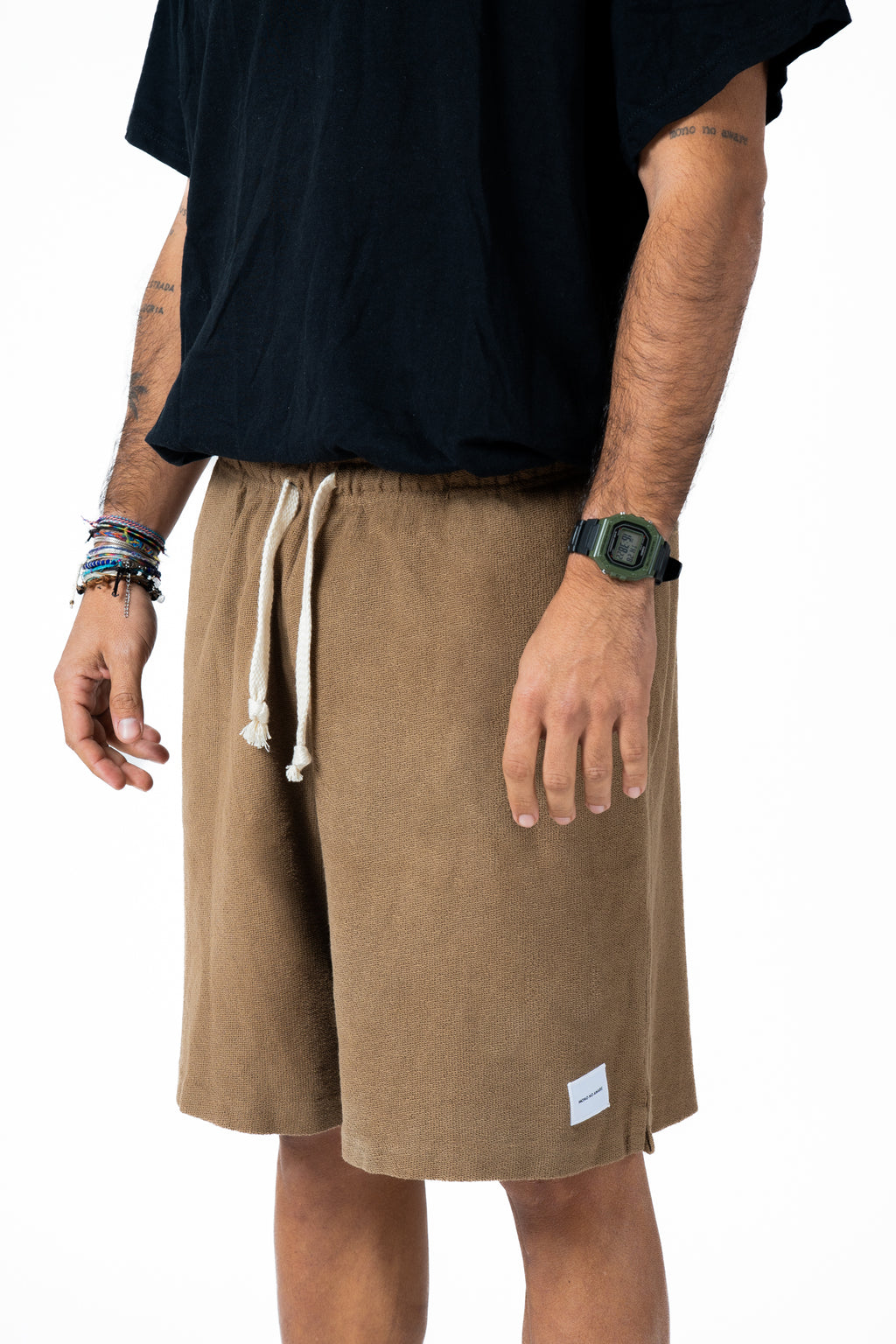 Short Cotone Reverse Sabbia