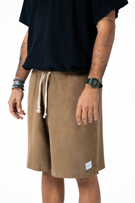Short Cotone Reverse Sabbia