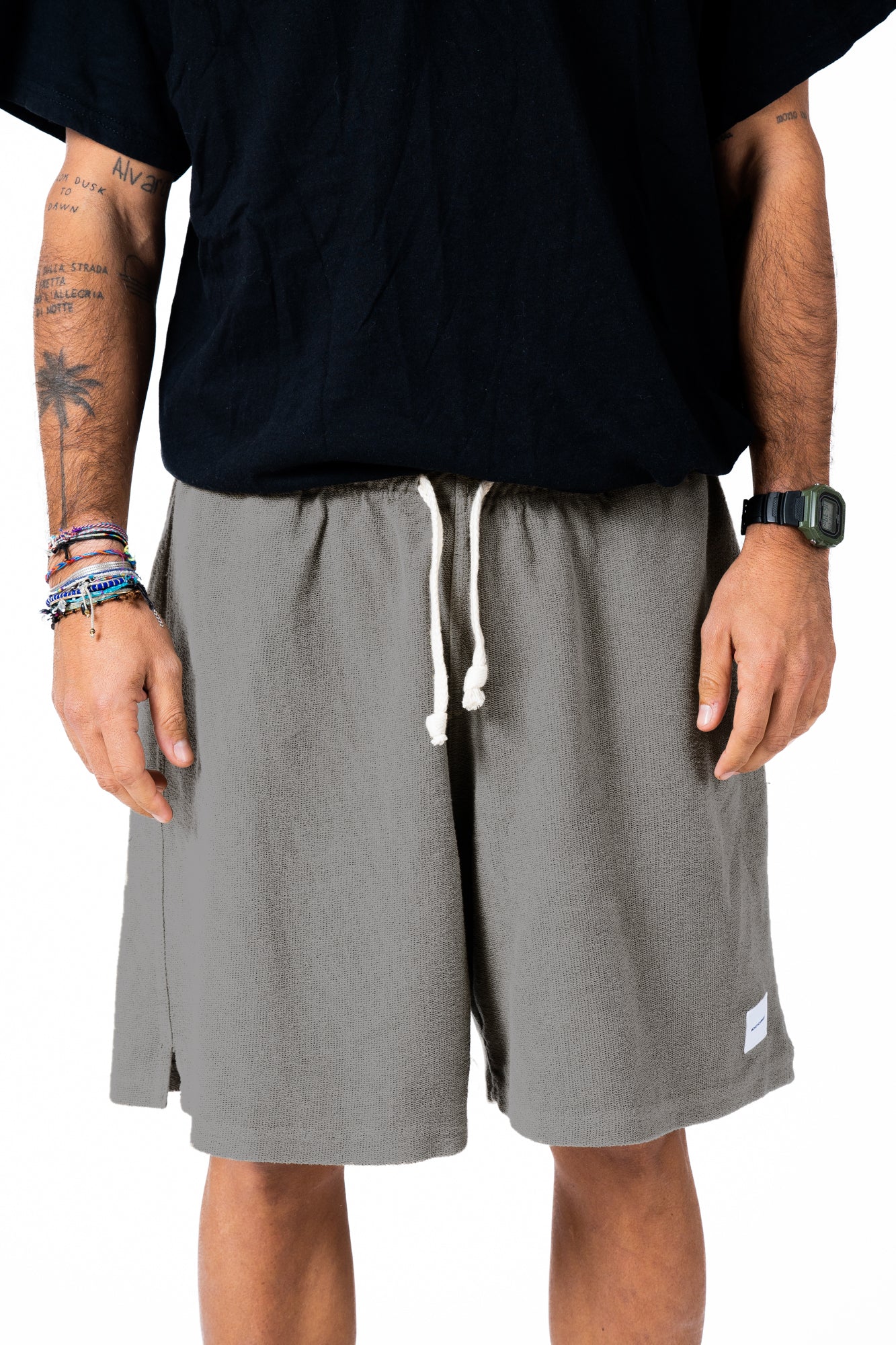 Short Cotone Reverse Grigio