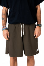 Short Cotone Reverse Marrone