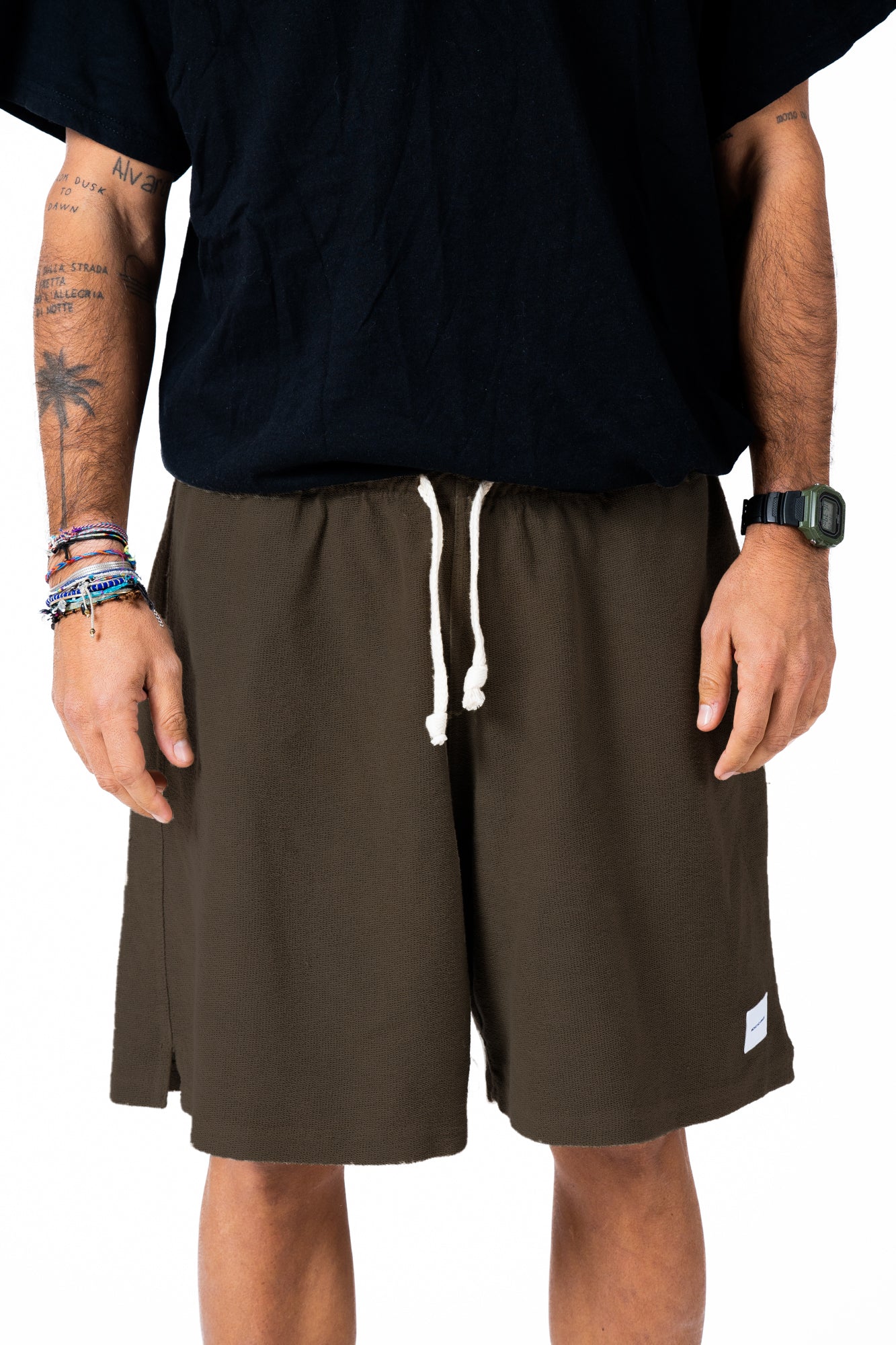 Short Cotone Reverse Marrone