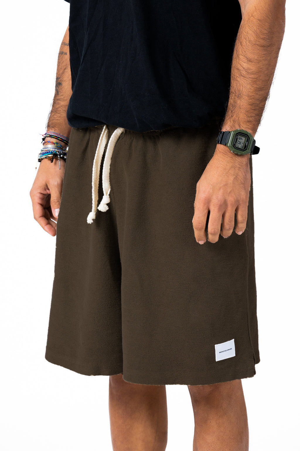 Short Cotone Reverse Marrone