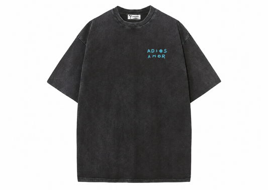 T-shirt Oversize Adios Grigio Stone