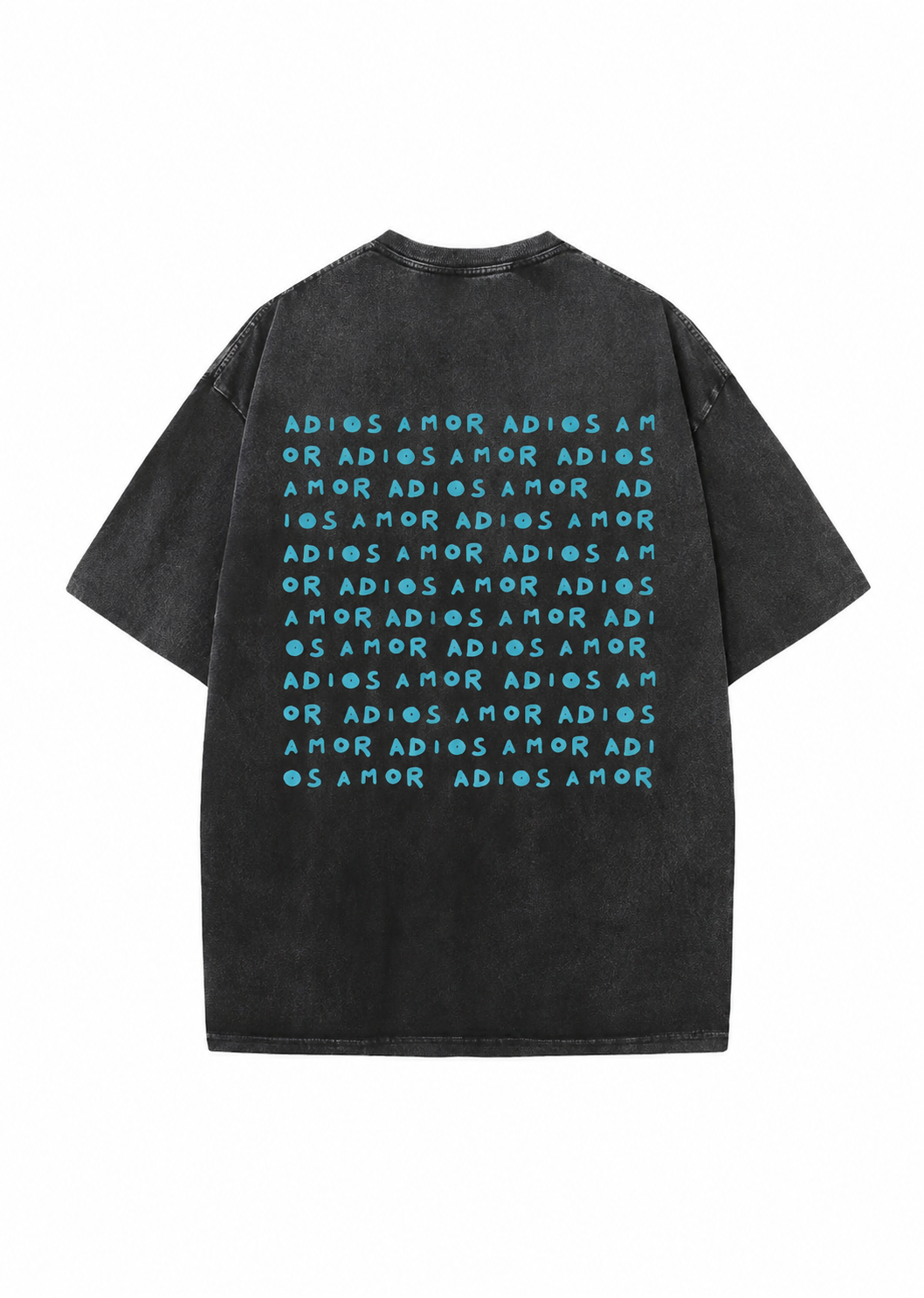 T-shirt Oversize Adios Grigio Stone