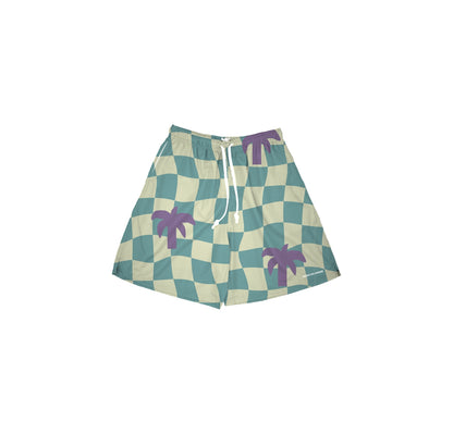 Short Mare Check Azul