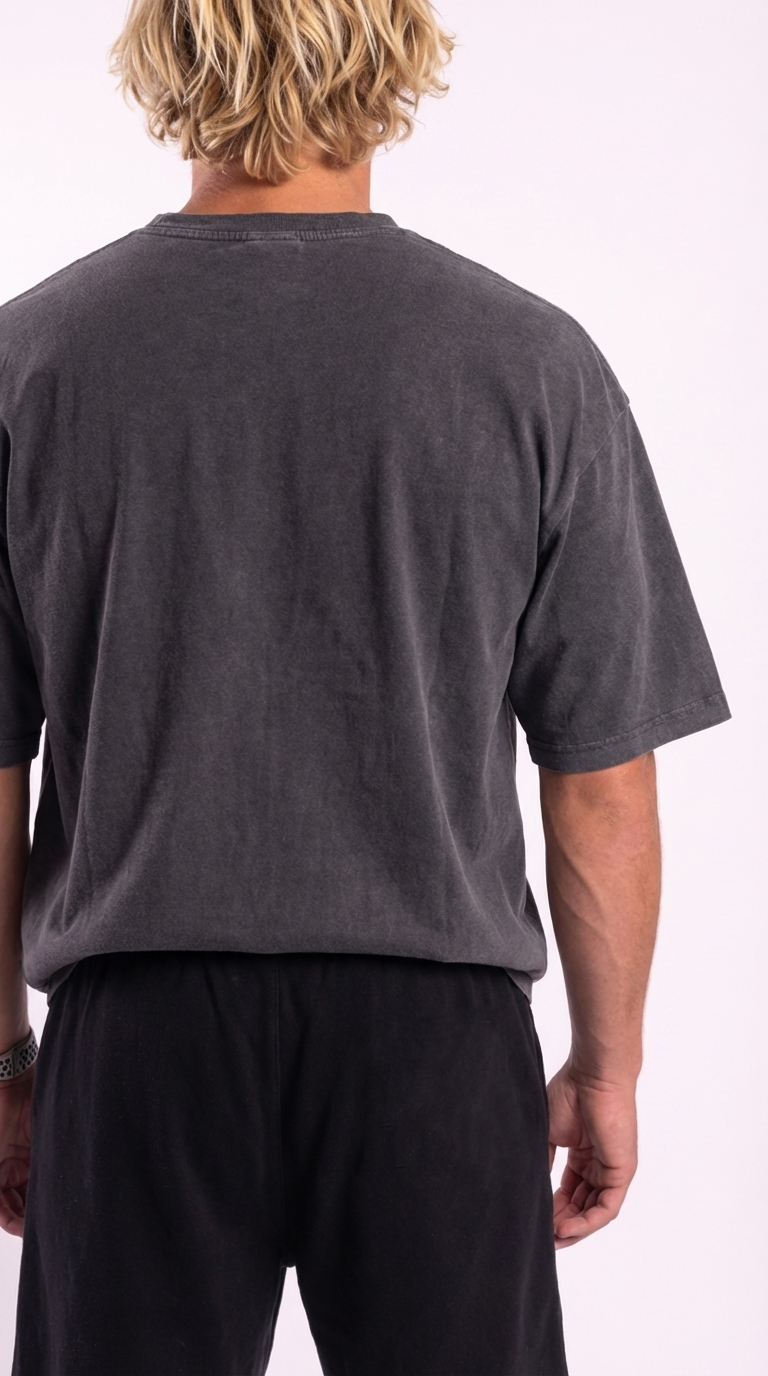 T-shirt Oversize Adios Grigio Stone