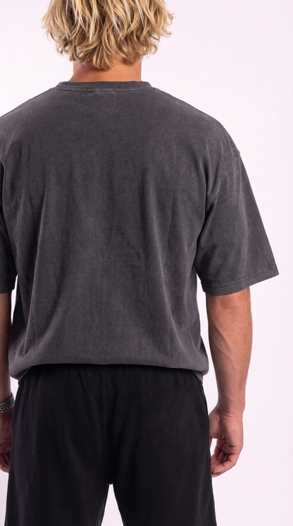 T-shirt Oversize Adios Grigio Stone