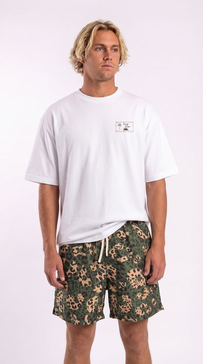 T-shirt Oversize Bandana Bianca