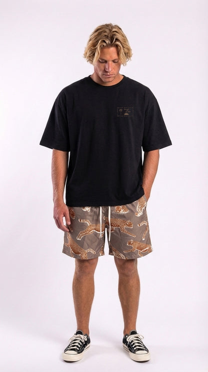 T-shirt Oversize Bandana Nera