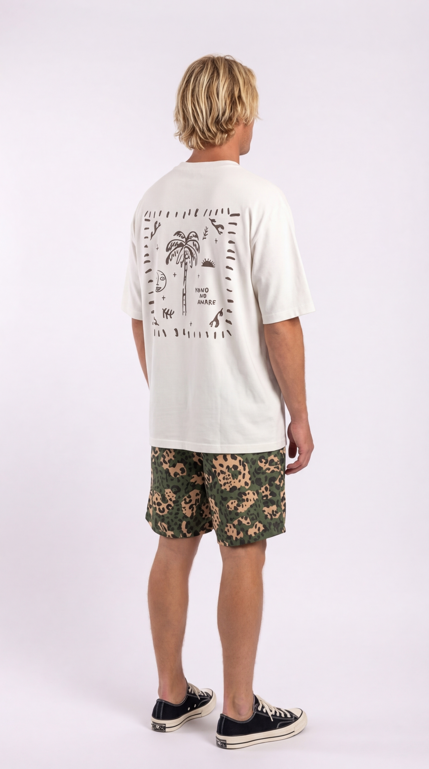 T-shirt Oversize Bandana Bianca