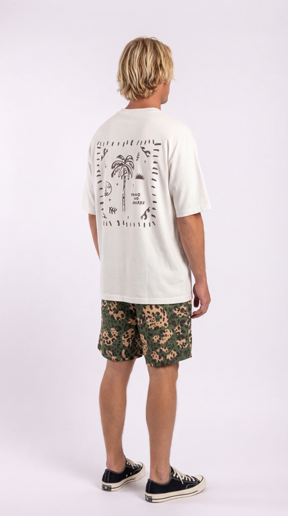 T-shirt Oversize Bandana Bianca