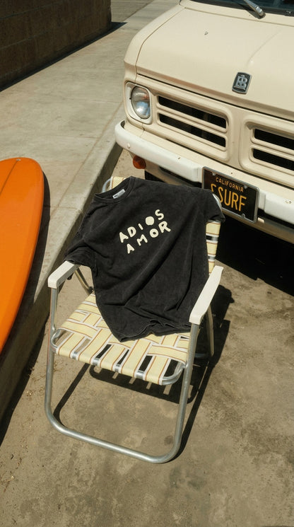T-shirt Oversize Adios Grigio Stone